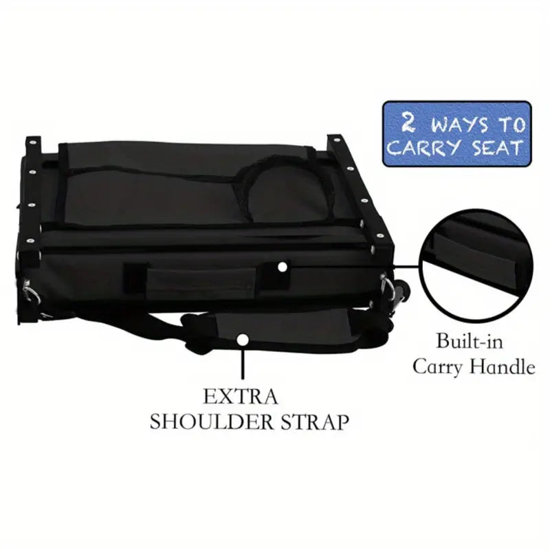 NNETM Portable Outdoor Stand Sports Seat with Back Support and Wide Cushion-3