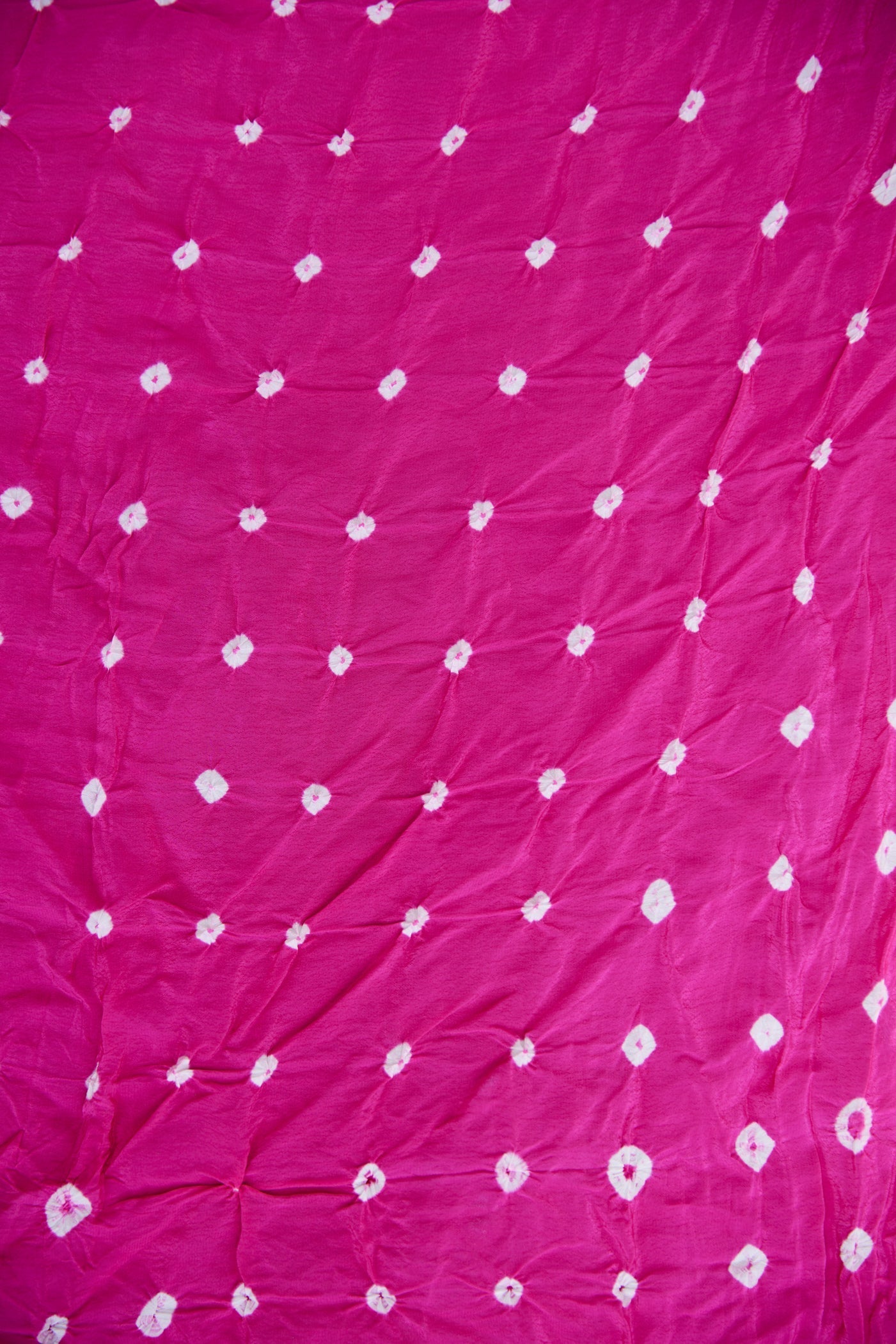 Hot Pink Organza Leheriya Saree-2