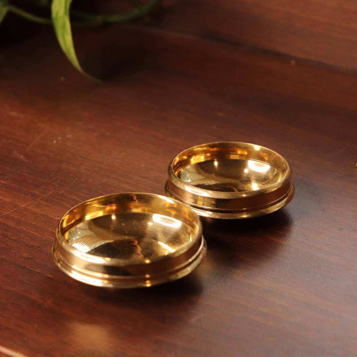 Brass Mini Decor Uruli Set Of 4 |A cherished navratri and diwali gift-3